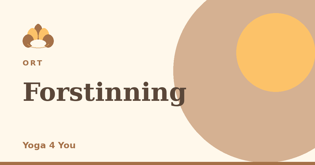 Forstinning